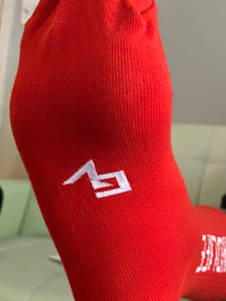 GrindLife Vertical Calf Socks Red