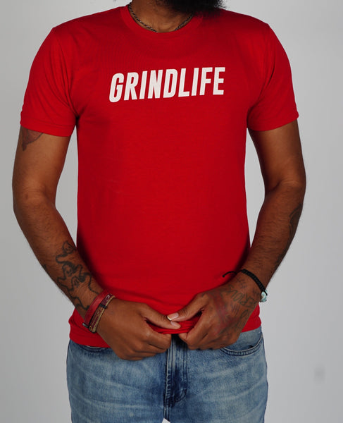 Signature GrindLife Slim Fit T Red|White
