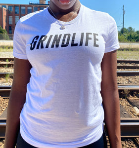 GrindLife Signature Womens Slim Fit T White|Black
